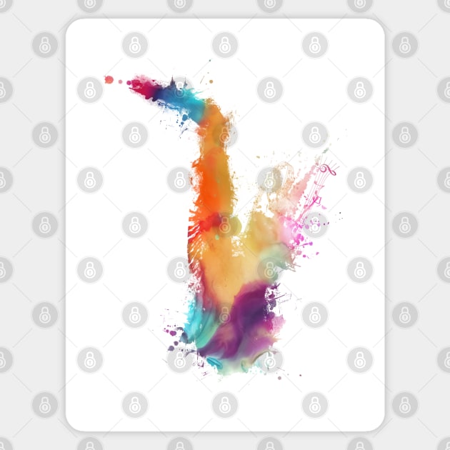 saxophone music art #saxophone Magnet by JBJart